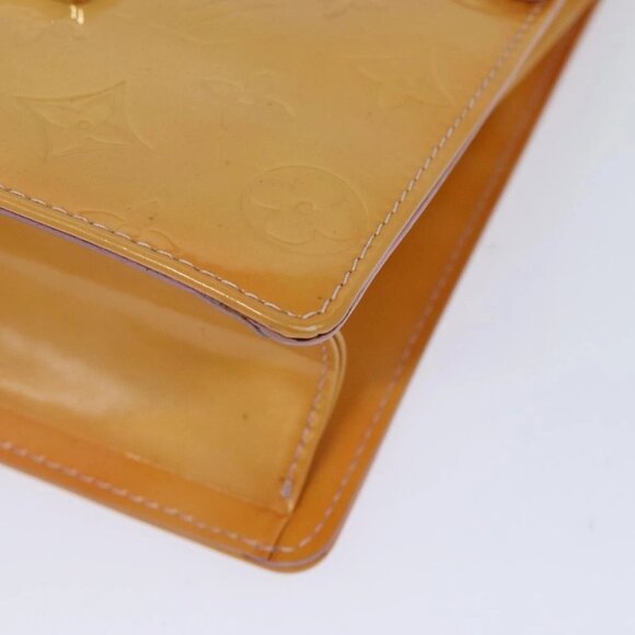 LOUIS VUITTON Vernis Spring Street Hand Bag Marshmallow Pink M91033 Auth 80345 - Picture 4 of 16